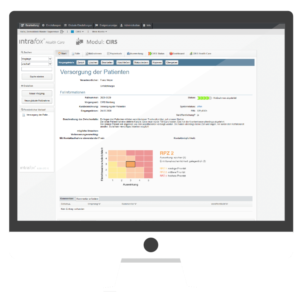 CIRS Software - Critical Incident Reporting Mit Intrafox