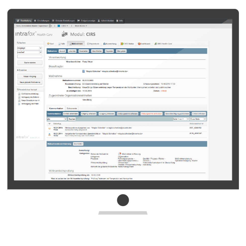 CIRS Software - Critical Incident Reporting Mit Intrafox